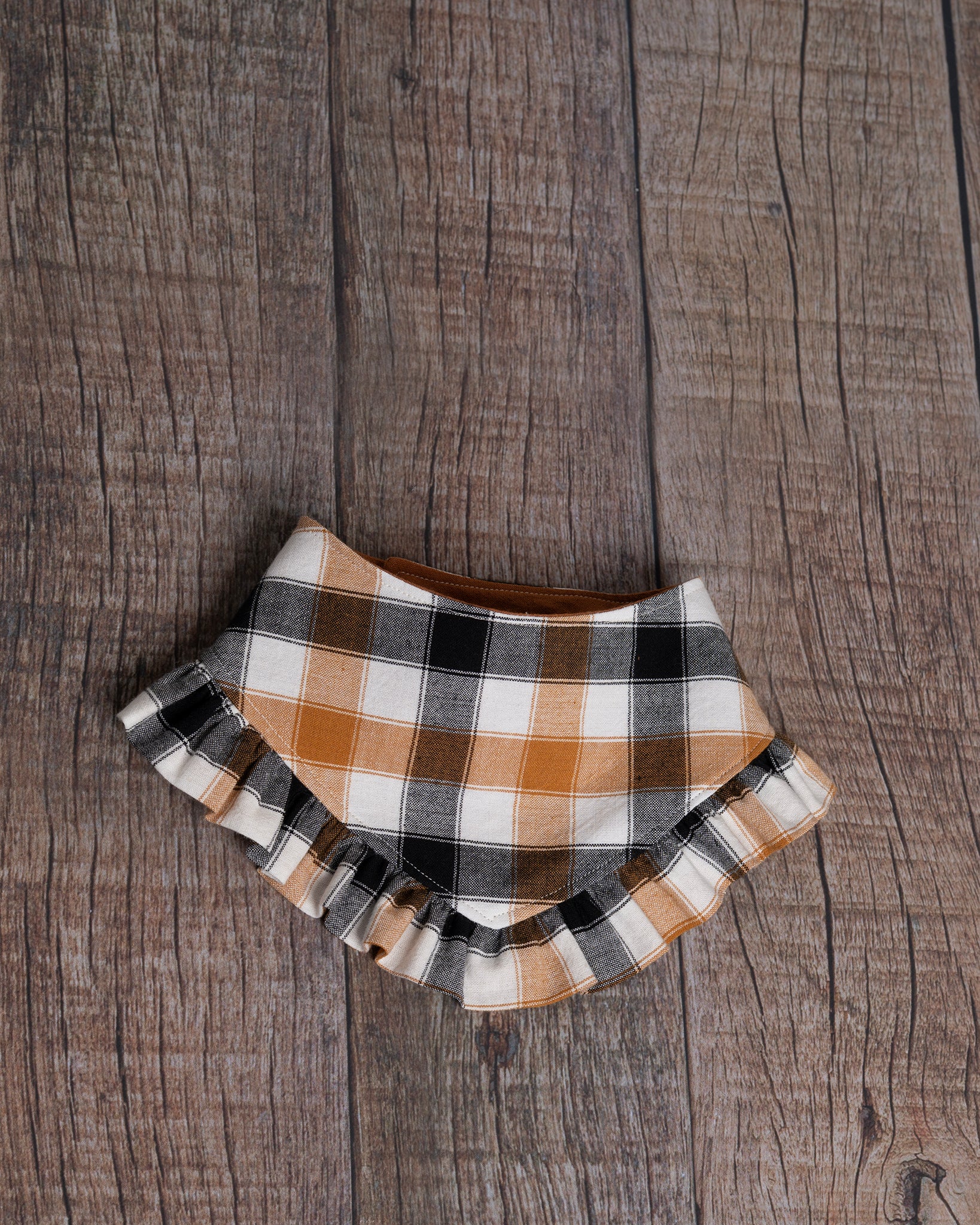 Plaid & Proper Ruffled Bandana